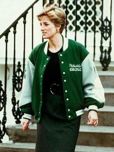 Princess Diana Philadelphia Eagles Wool Varsity Jacket 2