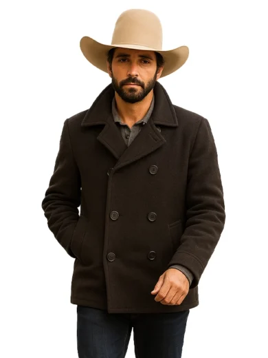 Ryan-Bingham-Yellowstone-Black-Peacoat
