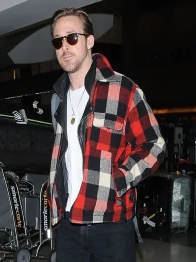 Ryan Gosling Plaid Wool Jacket