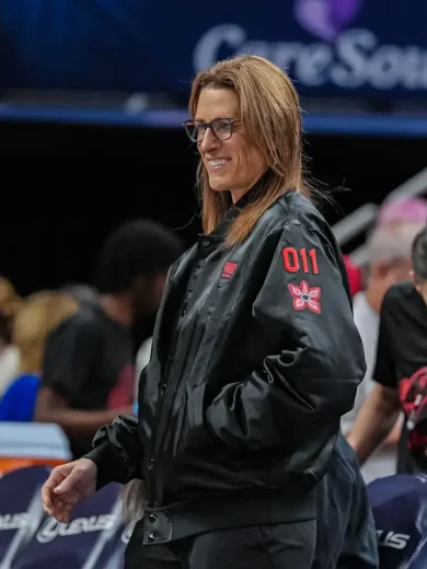 Indiana Fever Stranger Things Black Jacket