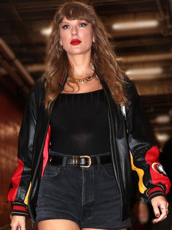 Taylor-Swift-Chiefs-Buccaneers-Game-Leather-Jacket