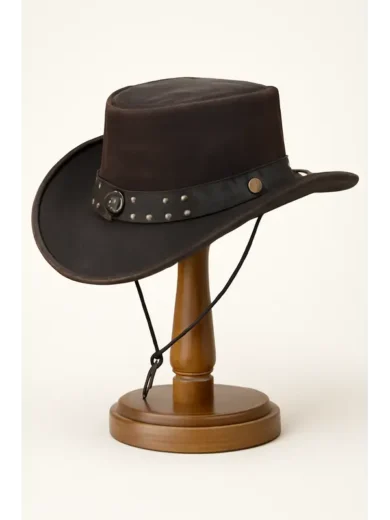 Yellowstone Black Leather Hat