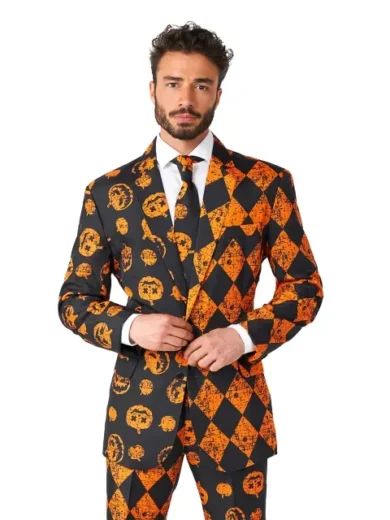Distressed Pumpkin Party Suit