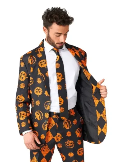 Distressed Pumpkin Party Suit