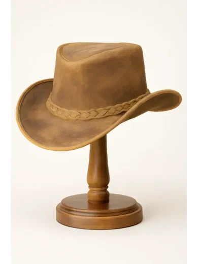 light brown cowboy hat