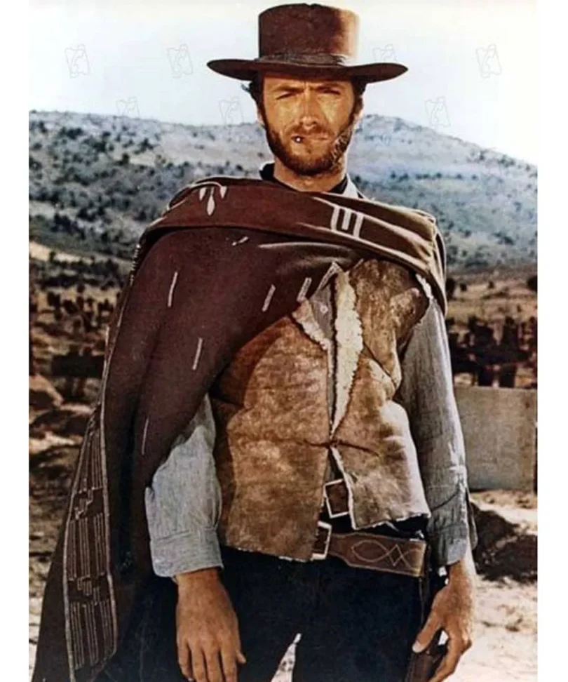 man-with-no-name-clint-eastwood-brown-poncho