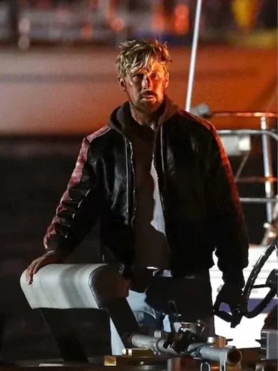 Ryan Gosling The Fall Guy Black Leather Jacket