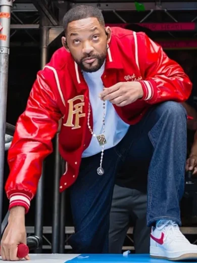 Will Smith Summertime Ball 2025 Red Varsity Jacket