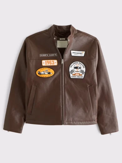 Abercrombie McLaren Leather Racer Jacket