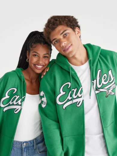 Aeropostale Eagles Script Full-Zip Hoodie