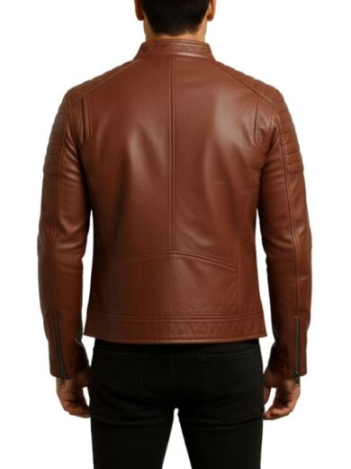 Austin Chocolate Brown Leather Jacket