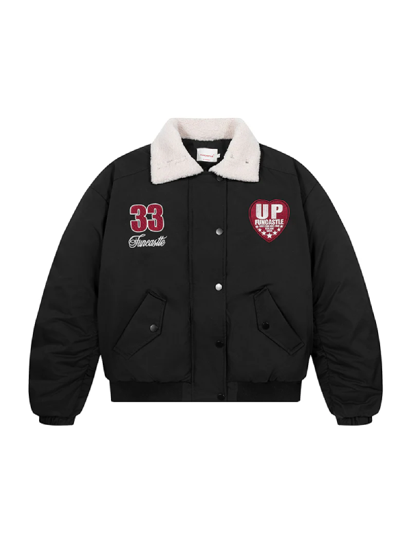 Boa Lapel Casual Padded Jacket