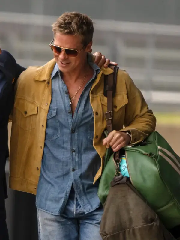 Brad Pitt F1 Suede Jacket
