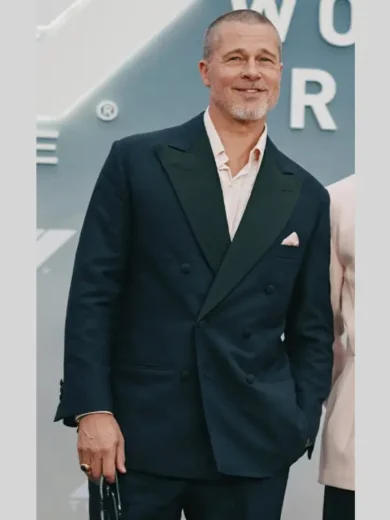 F1 Premiere Brad Pitt Blue Blazer