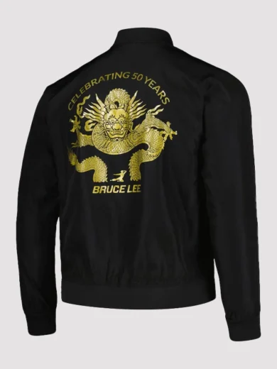 Bruce Lee Mitchell & Ness Celebrating 50 Years Bomber Jacket