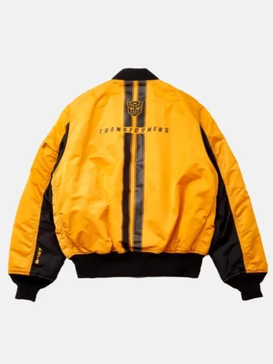 Bumblebee Transformers Reversible Bomber Jacket
