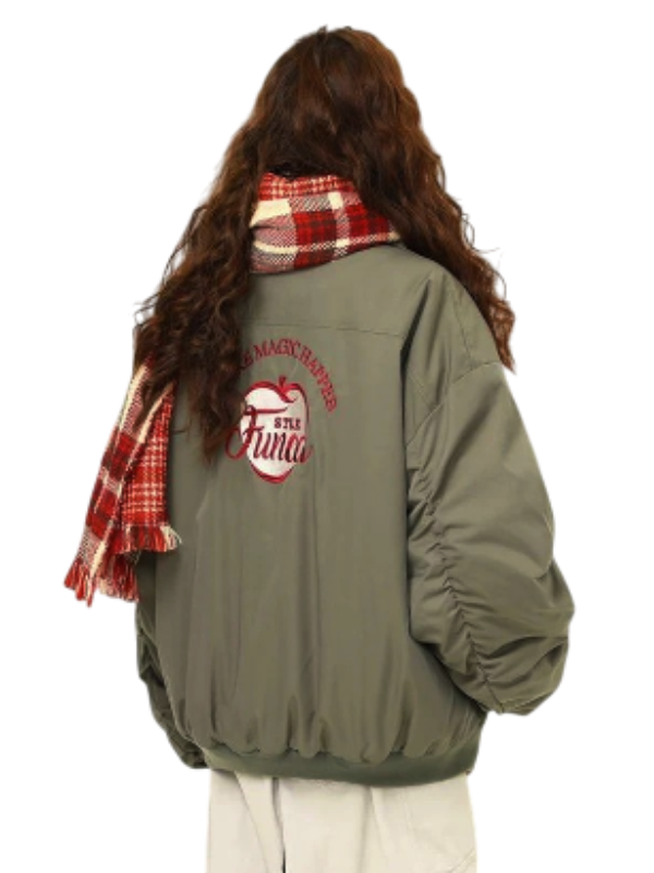 Boa Lapel Casual Padded Jacket