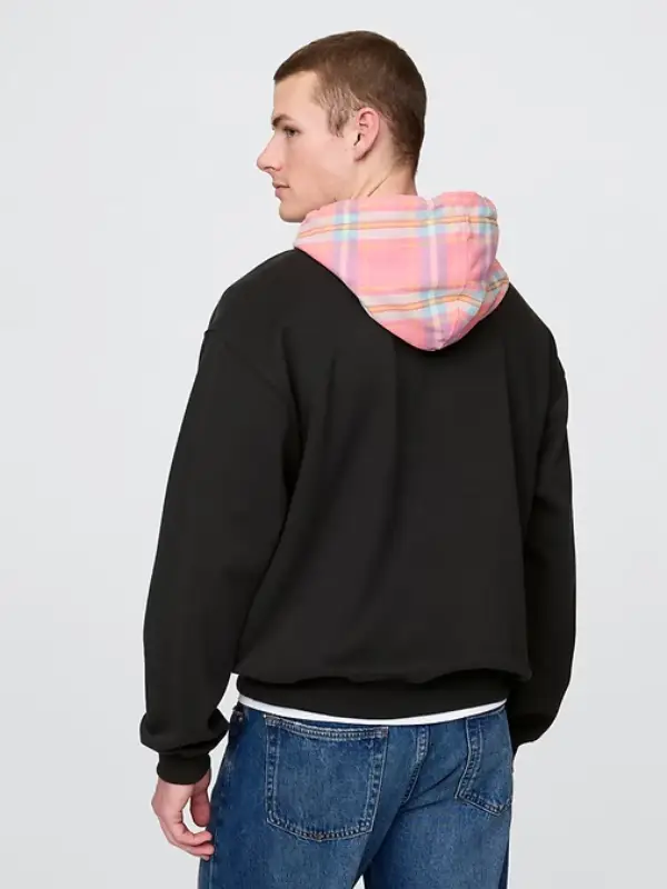 Gap Plaid Hoodie