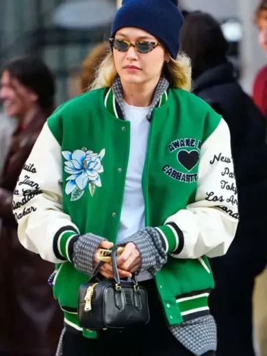 Gigi Hadid Carhartt Varsity Jacket