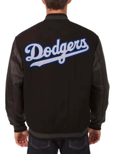 LA Dodgers Black Varsity Jacket