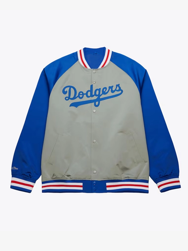 Los Angeles Dodgers Double Clutch Satin Raglan Jacket