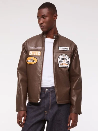 Abercrombie McLaren Leather Racer Jacket