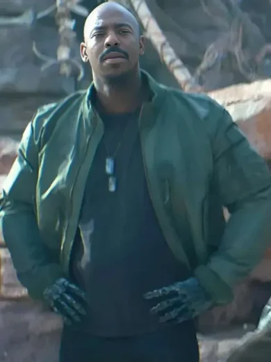 Mehcad Brooks Mortal Kombat II 2025 Green Jacket