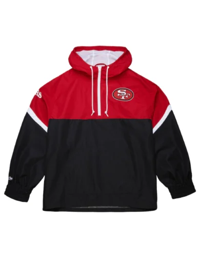 San Francisco 49ers Tie Breaker Anorak Half-Zip Jacket