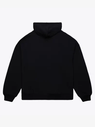 Black Chicago Bulls Logo Over Pullover Hoodie