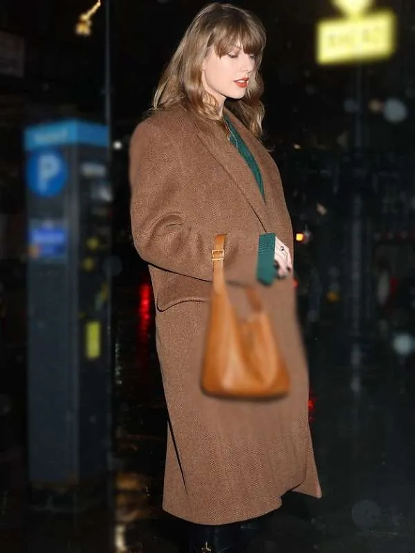 Stella McCartney Taylor Swift Brown Tweed Coat