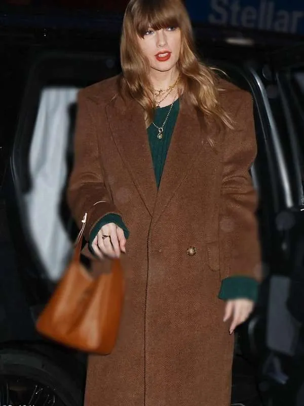 Stella McCartney Taylor Swift Brown Tweed Coat