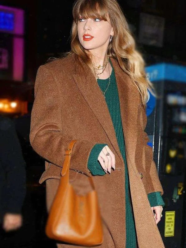 Stella McCartney Taylor Swift Brown Tweed Coat