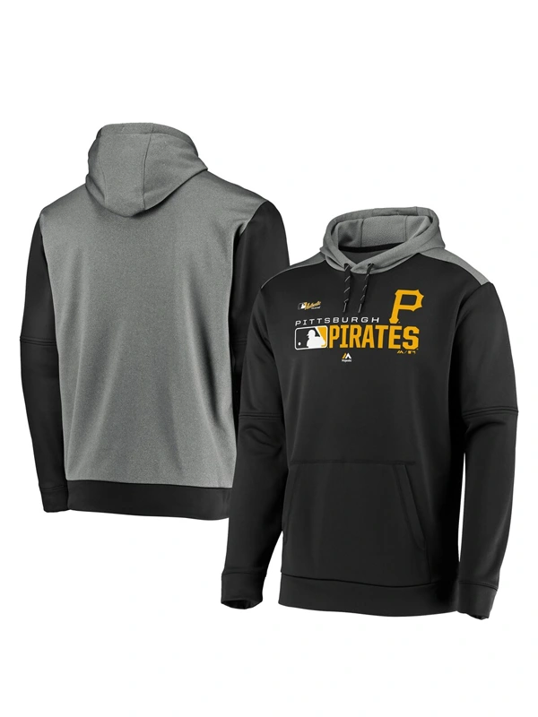 Pittsburgh Pirates Majestic Black Hoodie
