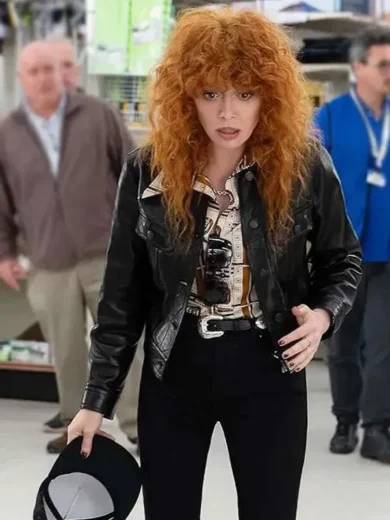 Poker Face 2025 Natasha Lyonne Leather Jacket