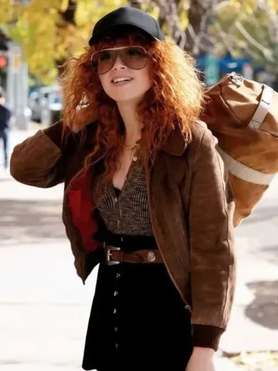 Poker Face S02 Natasha Lyonne Brown Jacket