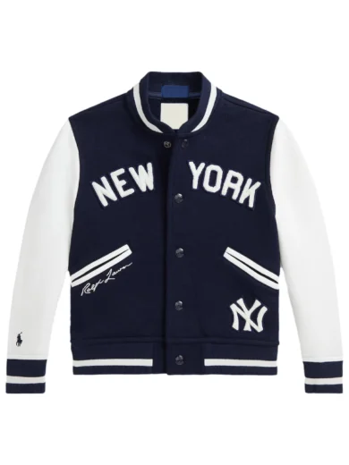Preschool Polo Ralph Lauren Navy Yankees Fleece Jacket