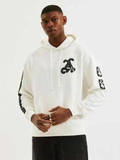 Arsenal N7 White Pre-Historic Hoodie