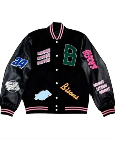 Leo Reich Too Much Black Varsity Jacket