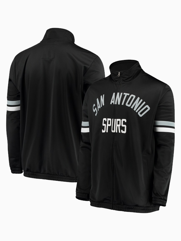 San Antonio Spurs G-III Sports by Carl Banks Veteran Track Jacket