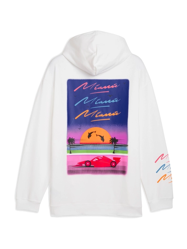 Scuderia Ferrari Puma Special Edition Miami Hoodie – White