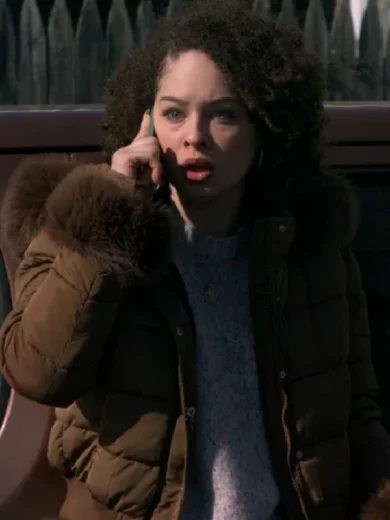 Dope Thief Liz Caribel Sierra Brown Fur Quilted Jacket
