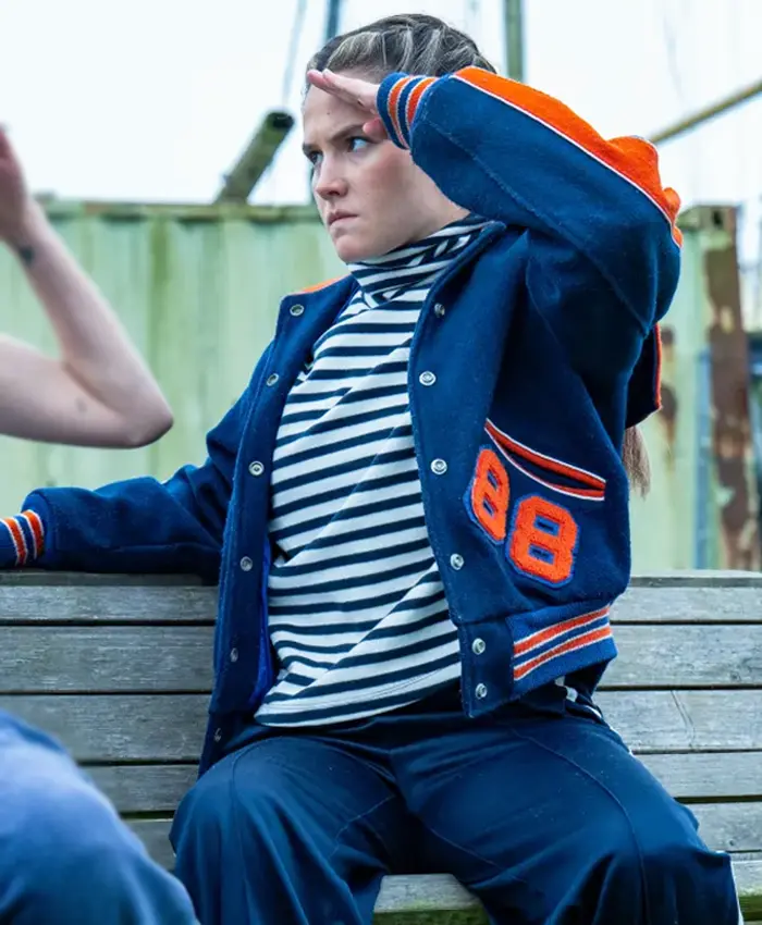 Such Brave Girls S02 Lizzie Davidson Blue Varsity Jacket