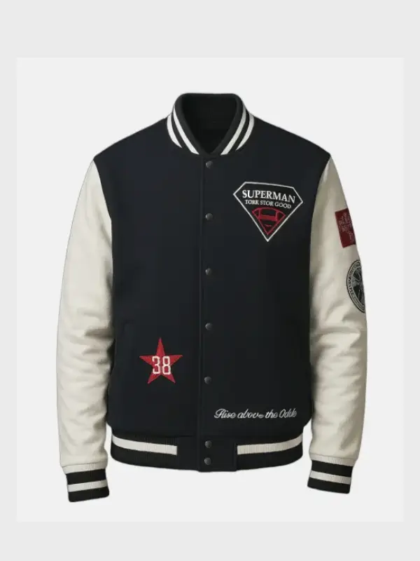 Superman x Lucky Brand Varsity Jacket