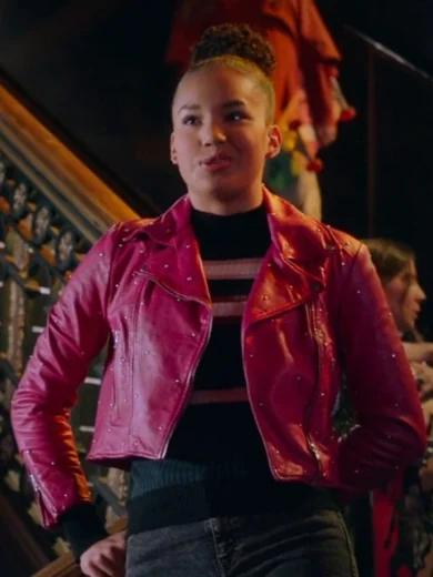 The Musical Gina Studded Pink Jacket