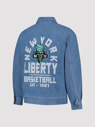 New York Liberty The Wild Collective Denim Jacket