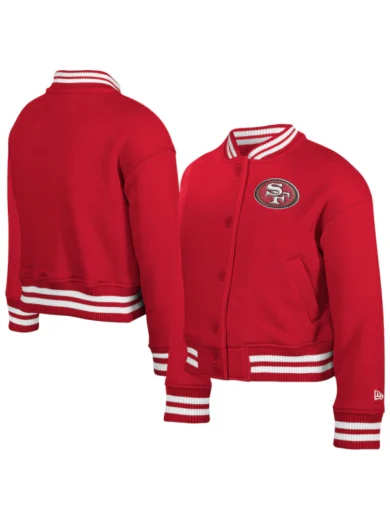 Youth New Era San Francisco 49ers Chenille Applique Jacket