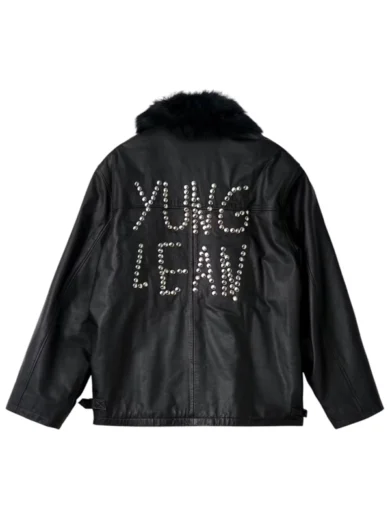 Yung Lean World Affairs Leather Jacket