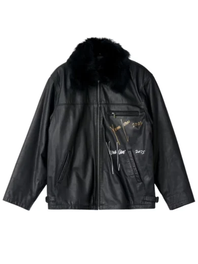 Yung Lean World Affairs Leather Jacket