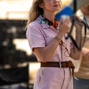 The Fall Guy Emily Blunt Pink Jumpsuit