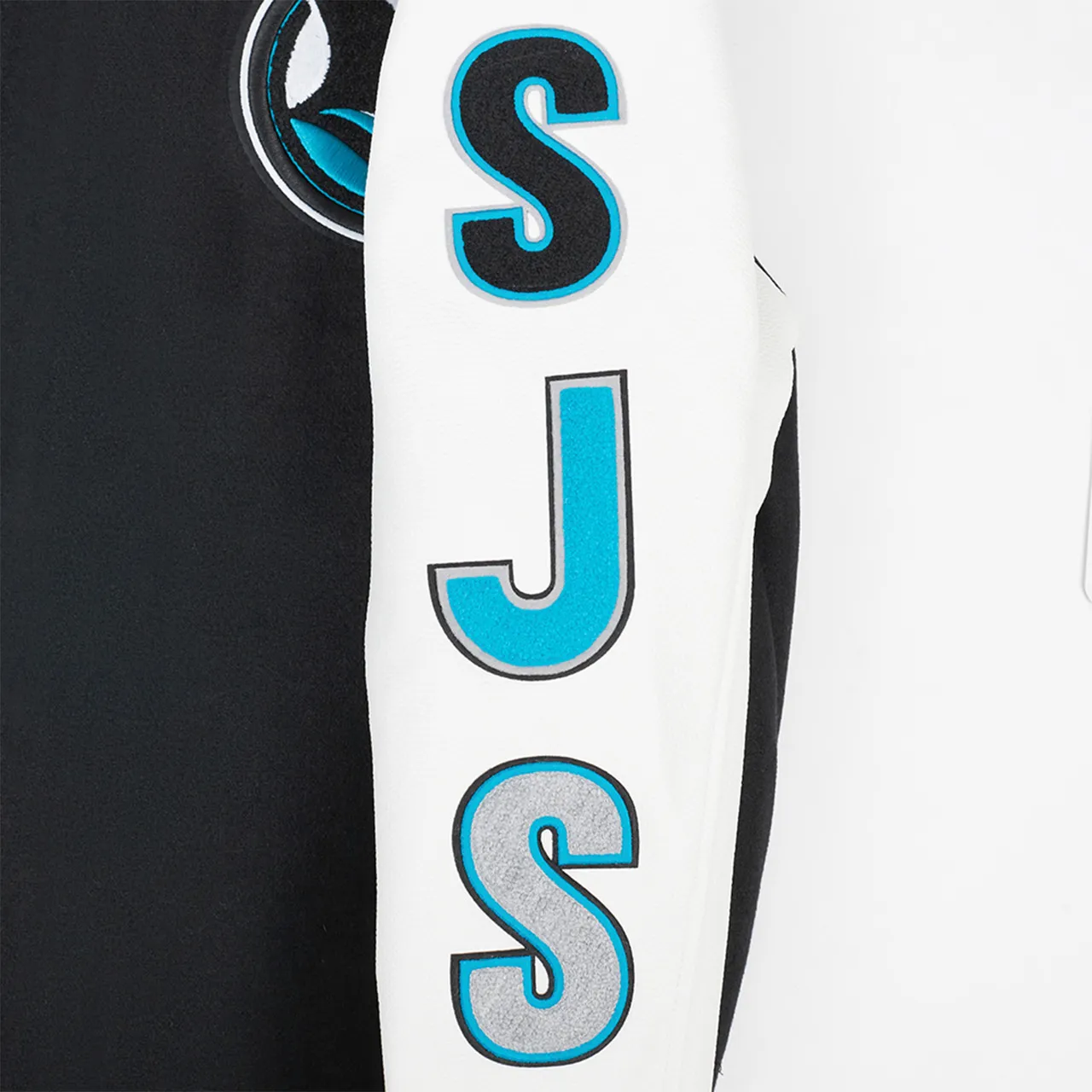San Jose Sharks Black Varsity Jacket